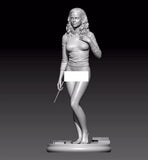 1/24 75mm resin figures model kit Harry Potter Girl unassembled unpainted Model