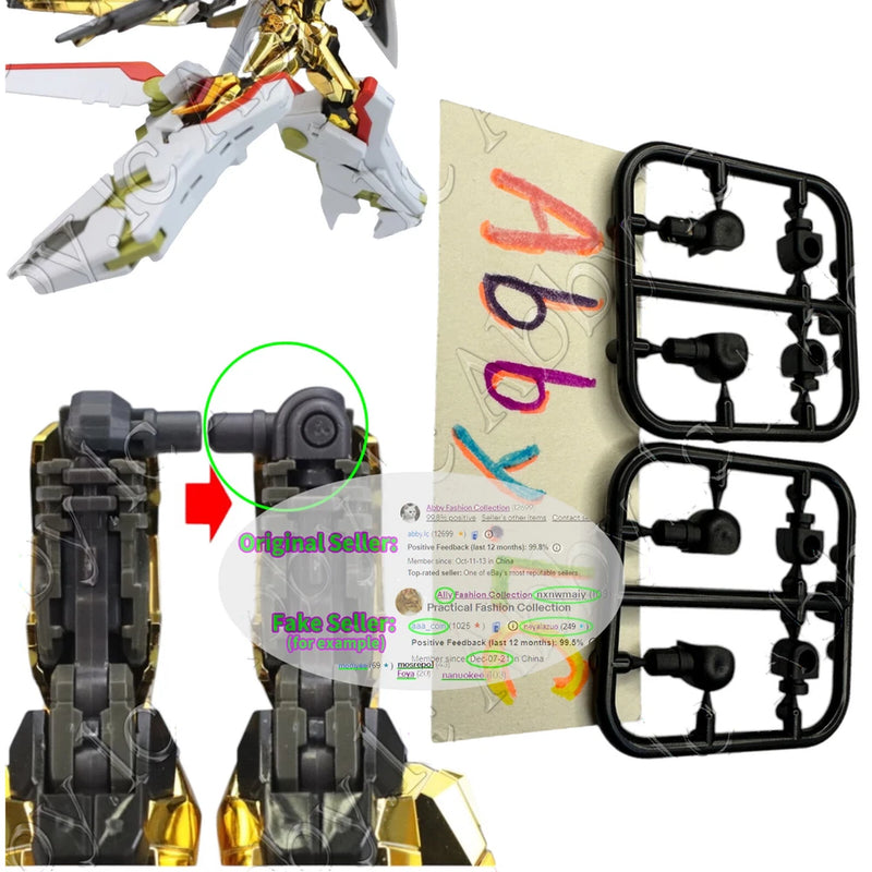 for RG 1/144 Akatsuki Oowashi Unit Strike Alie Build Full Package 4x Hip Joints Model