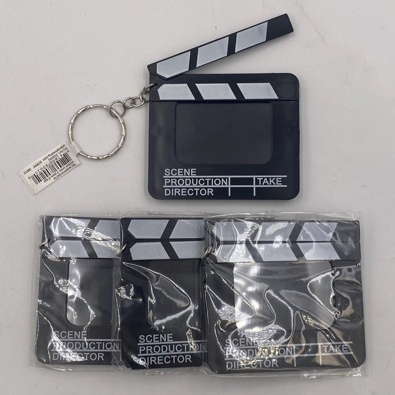 (4) Directors Clapboard Clapper Board Movie Slate PHOTO FRAME KEYCHAIN/BAG CHARM Model