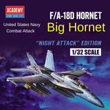 Academy AC12103 1/32 F/A-18D Hornet "Night ATTACK"Attack Aircraft Model Kit Model