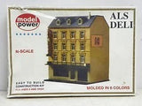 Model Power 1538 N Scale Als Deli Molded in 6 Colors Plastic Building Kit Model
