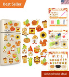 Create Autumn Magic: 16 Pcs DIY Diamond Art Magnet Kits for Thanksgiving Model