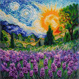 Bead Embroidery Kit Summer Bead stitching Bead needlepoint DIY Abris Art Model