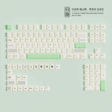 128 Keys Less But Better Minimalist Style PBT Keycap Set Model