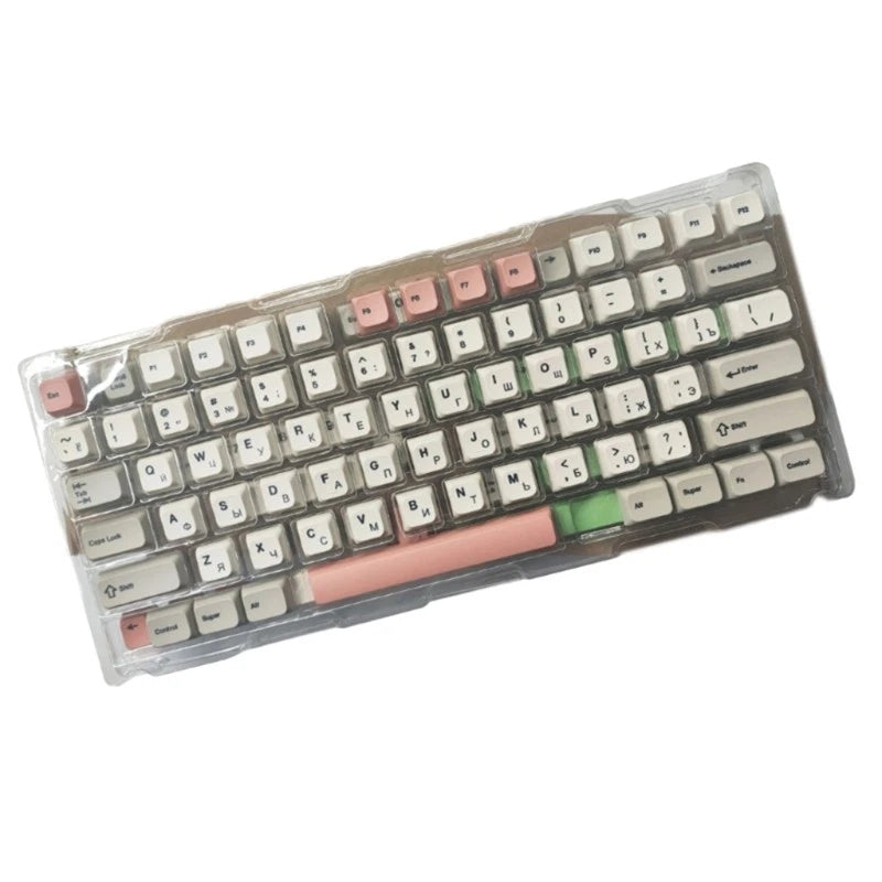 PBT XDA Profile Keycap Set 138Keys 9009 Retro Keycap for Customs Keyboards Model