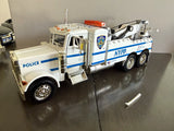 Peterbilt NYPD Tow Truck White/Blue Diecast Model Vehicle 1:32 Scale 2002 1/32 Model