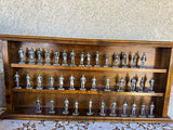 Danbury Mint U.S. Presidents Metal Figurines Set w/ Wooden Display Case Model