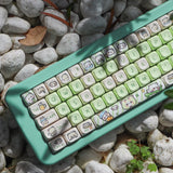Moa Panda Kawaii Theme Keycaps142Pcs/set PBT MOA Profile Part Model