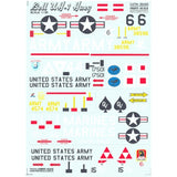 Bell UH-1 Huey Decals 1:35 Print Scale 35-003 for Helicopter Plastic model kit Model