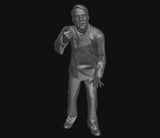 1/35 Scale WwII Angry German 1 Figure Resin Model Kit Model