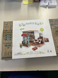 DIY Miniature House Simon's Coffee Shop LED Lights Robotime Rolife New Sealed Model