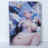 Furina Double Sided Oversized Waifu Card Premium A4 Wall Art Board 11" x 8.5" Model