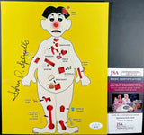 John Spinello Signed Operation Board Game 8x10 Photo B Autograph JSA COA Model