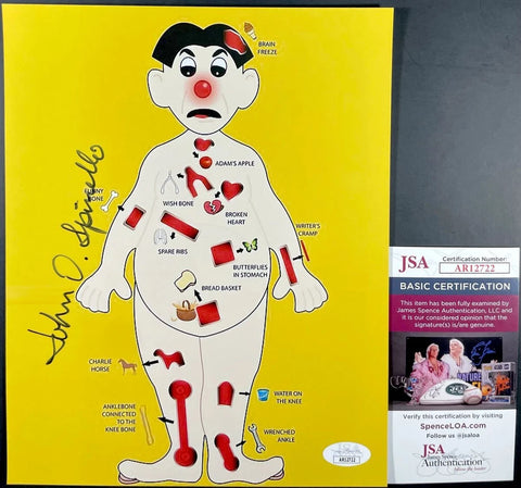 John Spinello Signed Operation Board Game 8x10 Photo B Autograph JSA COA Model