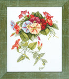 DIY Counted Cross Stitch Kit "Bindweed" 9.4x11.2 in / 24.0x28.5 cm Model