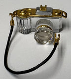 Swarovski Crystal Memories Miniature Camera w/Mirror 1990-99 Rhodium Mint 626871 Model