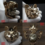 Iron Fist Craft Mechanical Geisha 6th Bone Charm Cat Metal EDC Collectible Model Model