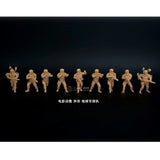 Handmade 1/72 Earth Special Mechanical Forces 9 people Uncolored Resin Model Model