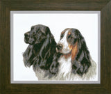 Cross Stitch "Faithful Friends". Embroidery Kit Unprinted ??anvas Crystal Art Model