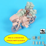 Black Dog 1/16 (120mm) Stowage & Accessories BMW R75 WWII (Freedom Model) T16021 Model