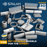 Set of scale models For the street Scale 1:35 Spalah SP27635 Model