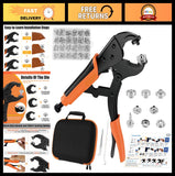 Heavy Duty Snap Fastener Tool Kit - 100 Set Canvas Snap Kit for Boat Covers & Mo Model