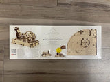 UGEARS Mechanical Models PNEUAMATIC ENGINE 3D Wood Model Kit Series 70 Model