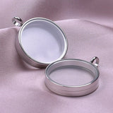 FLOATING CHARMS LOCKET LIVING MEMORY PENDANT STAINLESS STEEL SILVER PERSONALISED Charms