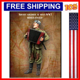 1/35 scale die cast resin soldier figure kit Military singing soviet soldier ... Model
