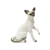 Northern Rose Kitten Animal - Siamese Kitten - Miniature Porcelain Figurine Model