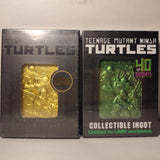 Teenage Mutant Ninja Turtles Metal Card Green And Gold Ingots Figurine Set Of 2 Model