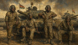3D Printed 1/72/35/16 African Government Army Tank Crew Figure Unpainted Model Model