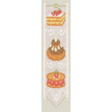 Le Bonheur des Dames bookmark counted cross stitch kit "The Cakes", 5x20cm, DIY Model