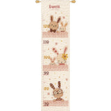 Vervaco counted cross stitch kit "Sweet bunnies Bar", 18x70cm, DIY Model