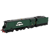 Modubrix Mocs Bricks Sets Emerald Night Steam Train1195 Parts Building Toys Kits Model