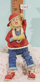 Little Old Lady Shelf Sitter Sports Fan Figurine Model