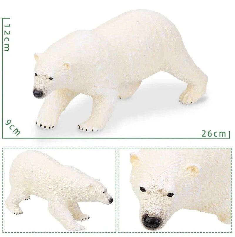 Polar Bear Animal Toy 5 Inch PVC Action Figure Doll Kids Toys Gifts Model