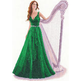 Heritage counted cross stitch kit Aida "Darcey (A)", JLDY1429-A, 26,5x39cm, DIY Model