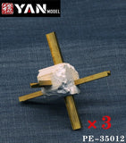 YAN MODEL PE?35012 1/35 Photo?Etched Anti?Tank Obstacle Diorama Assembly Set Model