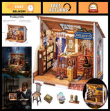 DIY Miniature House Kit - Magic Tiny House Building Set with Furniture, Hallowee Model