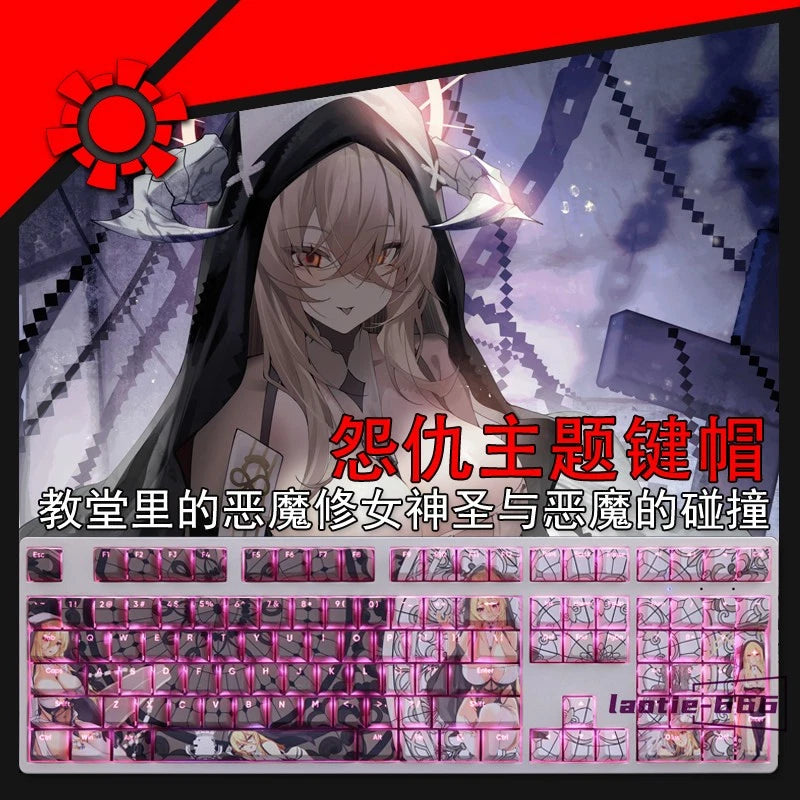Azur Lane HMS Implacable Keycaps Dye-sub PBT 108 Keys New for Cherry MX Keyboard Model