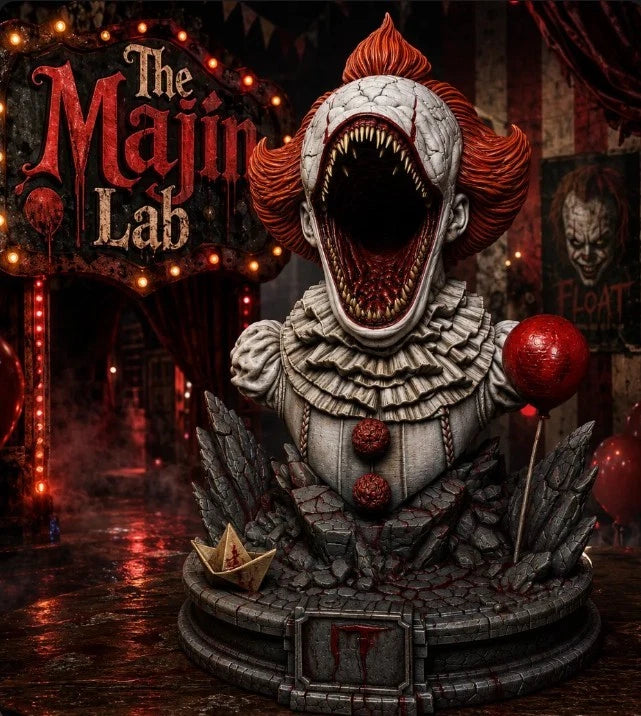 Horror Clown IT Inspired 3D Printed Figurine Statue 7¡± Collectible Display Model