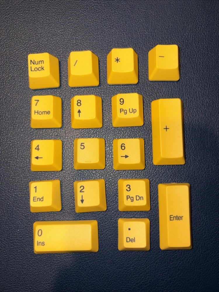 REALFORCE R1 Keyboard Compatible numpad yellow key caps Model
