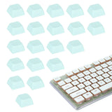 20Pcs XDA Profile Keycap Set PBT Mechanical Numeric Keypads, Cyan Model