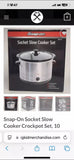 NEW Snap-On Socket Slow Cooker Crockpot Set 10 piece kit SSX19P127 Model
