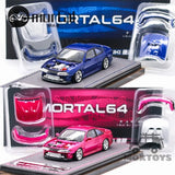 MORTAL 1:64 Silvia S14 240SE Vertex Ridge Diecast Model Car Model
