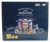 Adico x Cuteroom DIY Miniature Kit Transparent Book Cafe Store LED Lights Model