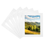 6x8 Mat for 4x6 Photo, 6 Pack Precut Picture Frame Mat Board, White Model