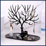 Jewelry Display Stand Tray Tree Storage Racks Earrings Necklaces Rings Model