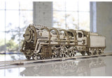 UGEARS Locomotive with Tender  - Mechanical 3D Wooden Model Model